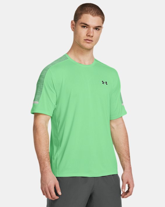Men's UA Tech™ Short Sleeve, Green, pdpMainDesktop image number 0